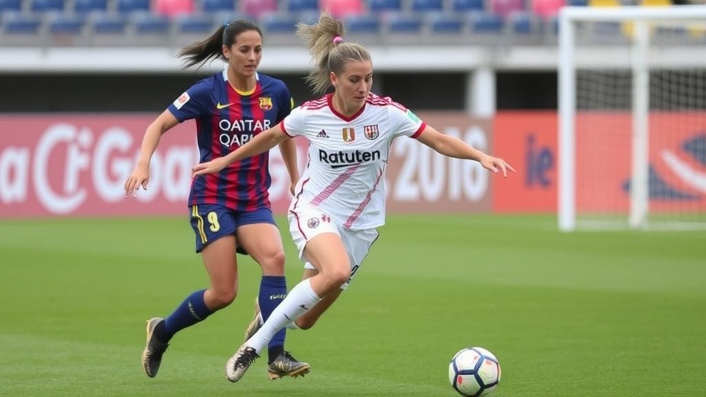 巴萨女足欧冠狂胜罗马展现王者风范 荷兰新星布鲁赫茨三连斩惊艳全场