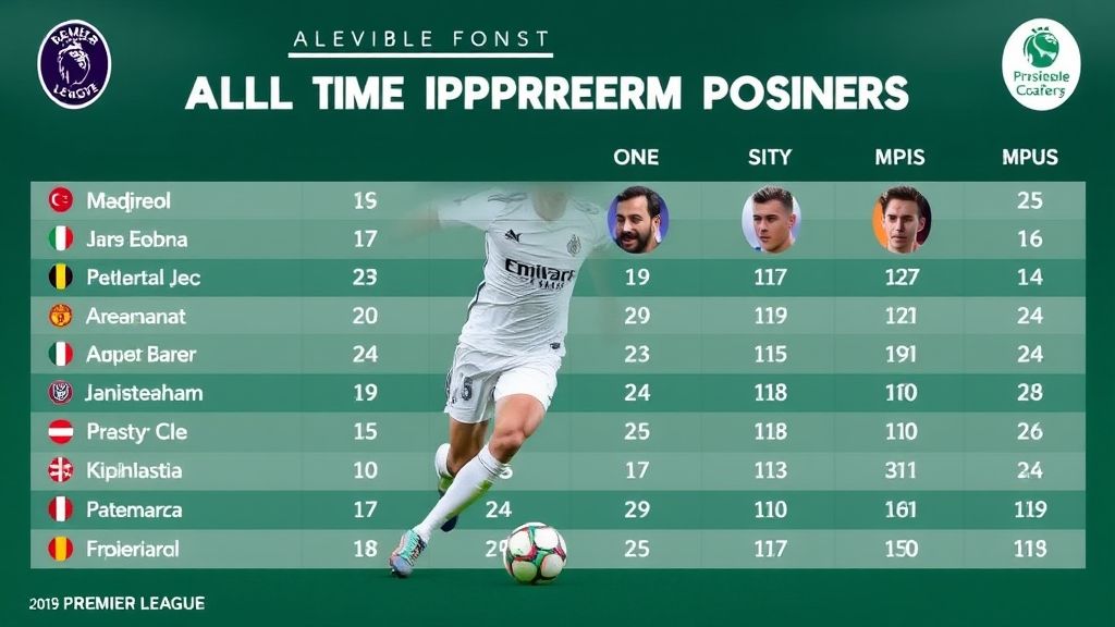 英超传奇巡礼：盘点那些出场次数最多的铁血战士