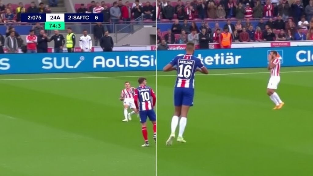 西甲争议瞬间！赫塔菲后卫袭裆染红 马竞德比险胜稳居前三