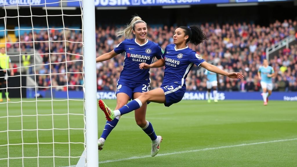 英超女足惊天逆转！切尔西4-3绝杀维拉，詹姆斯双响争议球引爆全场